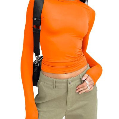 Women's Clothing Fashion Slim Long-sleeved Pullovers