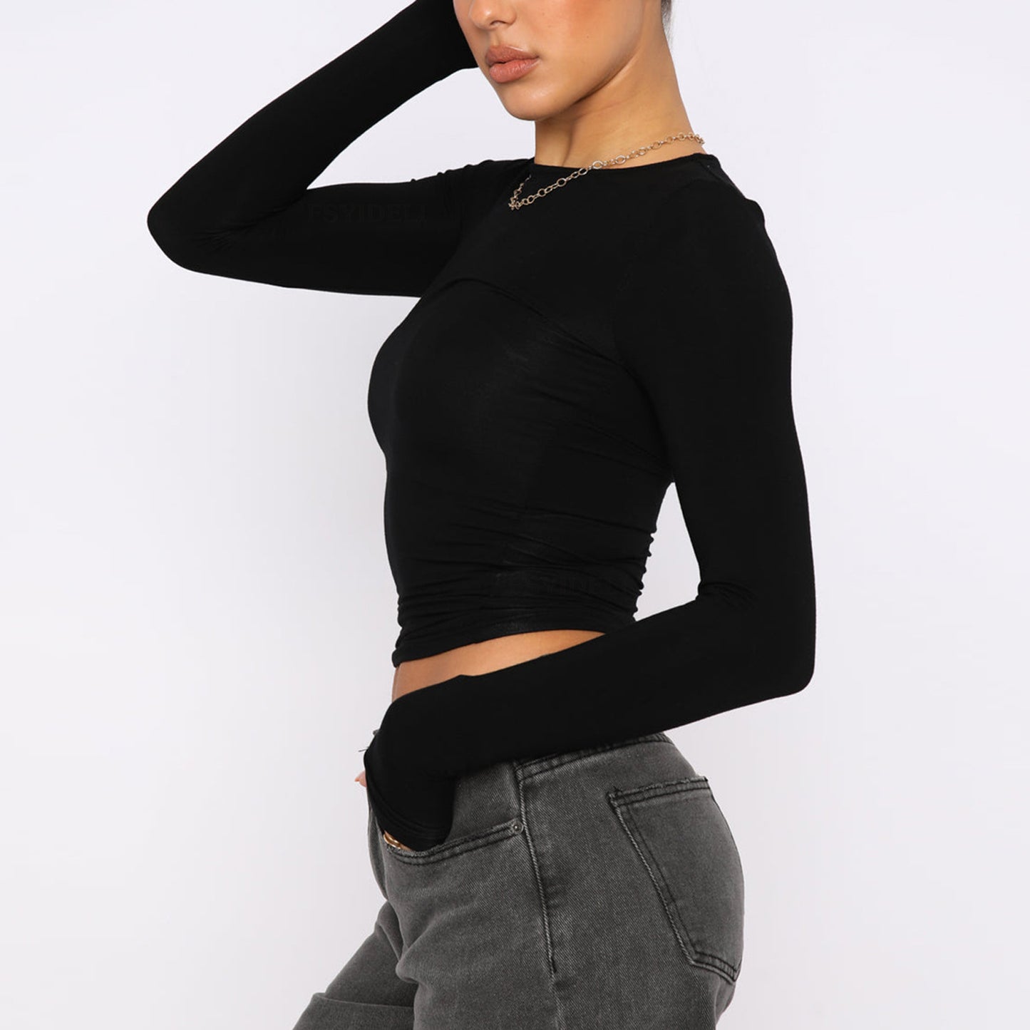 Women's Clothing Fashion Slim Long-sleeved Pullovers