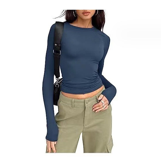 Women's Clothing Fashion Slim Long-sleeved Pullovers
