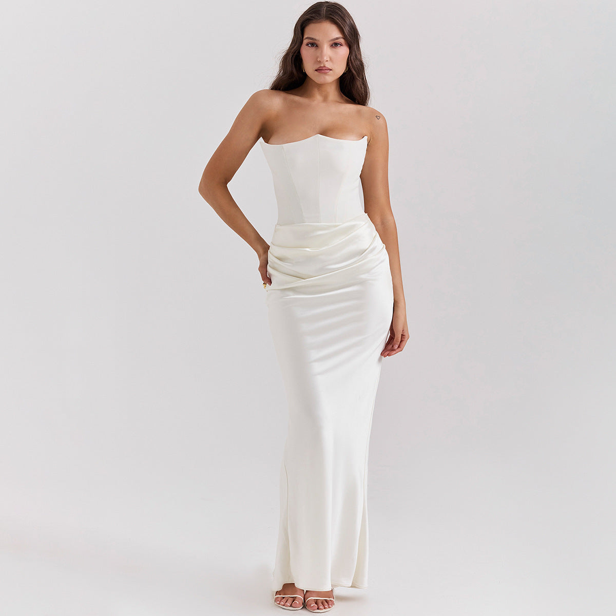 Slim Tube Top Long Dress Sexy Fashion